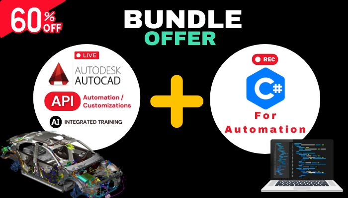 AutoCAD API Automation/Customization (Live) + C# For Automation (Rec)